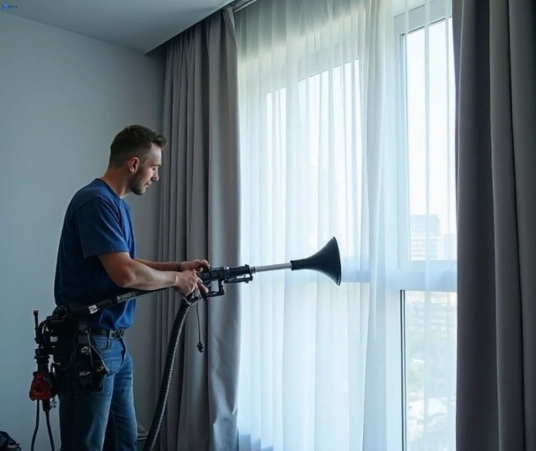 Professional curtain steam cleaning process equipment Matty Curtain Cleaning scoresby-vic